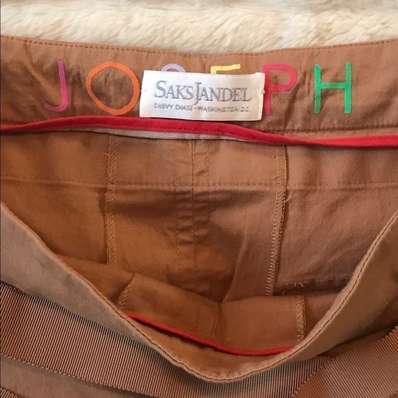 Vintage Joseph for Saks Jandel classic tan front split skirt Size Small - Picture 2 of 4